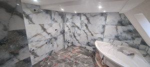 Photo de galerie - Salle de bains carrelé par mes soins en 60 par 120