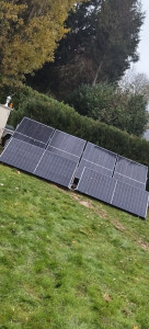 Photo de galerie - Panneau solaire pose au sol de 3000w de production
