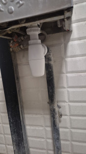 Photo de galerie - Remplacement d'un siphon d.40