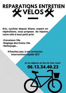 Photo réalisation - Réparation vélo - moto - Eric S. - Nanterre (Lenine Joffre) : Quelques exemples de nos servies au meilleur prix :)
