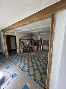 Photo de galerie - Création fausse poutre