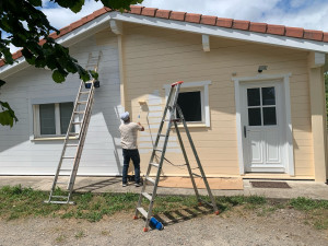 Photo de galerie - Remise en peinture chalets 