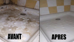 Photo de galerie - Nettoyage d'une salle de bain après déménagement 