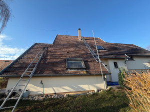 Photo de galerie - Démousage toiture 