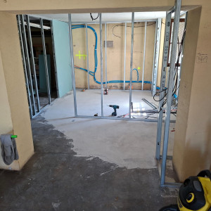 Photo de galerie - Transformation en cours d'un garage en appartement 