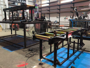 Photo de galerie - Réalisation de tables à rouleaux sur mesure 