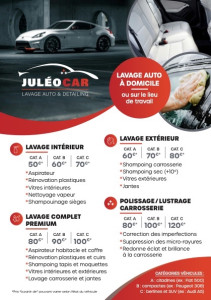 Photo de galerie - Flyer prix prestation 