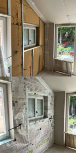 Photo de galerie - Isolation laine de bois avec membrane hygrovariable 