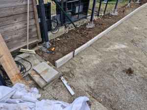 Photo de galerie - Pose du bordure 