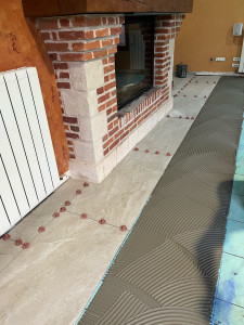 Photo de galerie - Pose de carreaux 120/60 