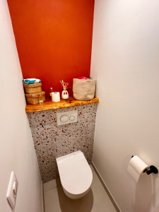 Photo de galerie - WC : Cuvette suspendue et accessoires