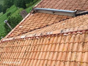 Photo de galerie - Nettoyage toiture et remplacement de closoir et remplacement également de faîtière résultats du chantier après un mois et demi 

