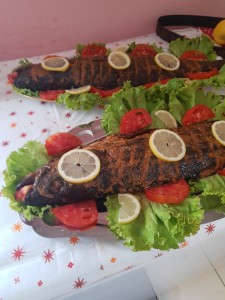 Photo de galerie - Poisson cuit au barbecue 