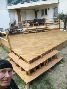 Photo de galerie - Pose de terrasse en bois