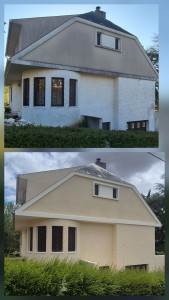 Photo de galerie - Peinture de façade : rénovation et mise en peinture pour protéger et embellir votre extérieur. Travail soigné et finition durable.