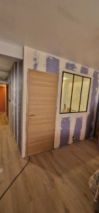 Photo de galerie - Pose placo ba 13 avec ossature +
elec