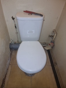 Photo de galerie - La pose d'un  WC 