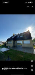 Photo de galerie - Nettoyage Démoussage travaux de couverture par votre couvreur MBN rénovation et habitat 