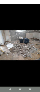 Photo de galerie - Rénovation entière placo , électricité, plomberie etc création d'une cuisine