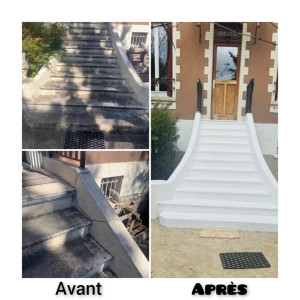 Photo de galerie - Réalisation de maçonnerie et peinture avec succès 