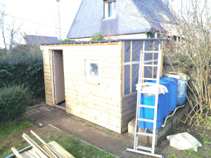 Photo de galerie - Cabanon de jardin ossature bois sur mesure 