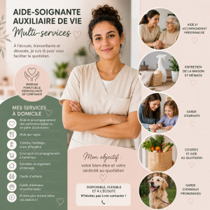 Photo de galerie - Aide soignante , aide à domicile , toutes mes compétences 