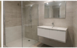 Photo de galerie - Pose carrelage salle de bain