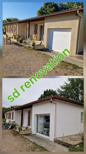 Photo de galerie - Rénovation façade en peinture 