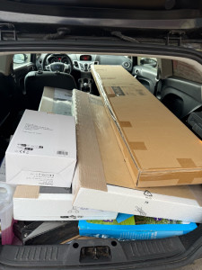 Photo de galerie - Transport d’une bibliothèque + buffet de cuisine 