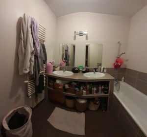 Photo de galerie - Rangement et nettoyage  salle de bain
