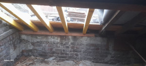 Photo de galerie - Changement de sablière et pose de chevrons 