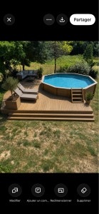Photo de galerie - Réalisation d une terrasse autour d une piscine 