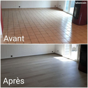 Photo de galerie - Pose de parquet - Revêtement de sol