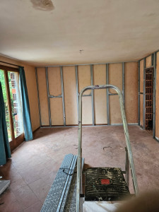 Photo de galerie - Plaque de placo en arrondi renfort