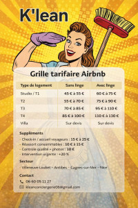 Photo de galerie - Ma grille tarifaire pour les airbnbs 