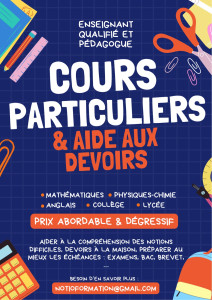 Photo de galerie - J’enseigne les mathématiques, la physique chimie et l’anglais.