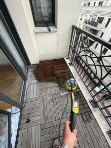 Photo de galerie - Nettoyage balcon 