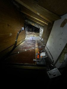 Photo de galerie - Câblage dans les combles.