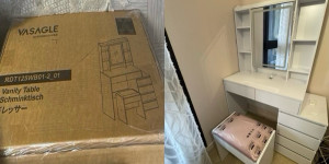 Photo de galerie - Montage d’une coiffeuse 