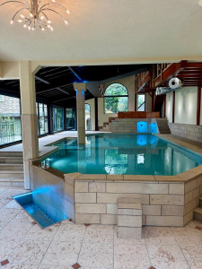 Photo de galerie - Piscine intérieure avec débordement 