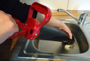 Photo de galerie - Débouchage évier de cuisine avec une pompe pression 