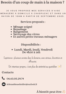 Photo de galerie - N’hésitez pas à me contacter 