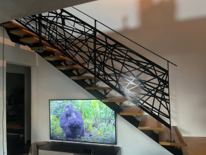 Photo de galerie - Fabrication d’un escalier sur mesure 