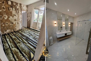 Photo de galerie - Rénovation de Salle de Bains : Création d’une Douche à l'Italienne