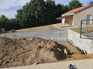 Photo de galerie - Murs de soutènement réaliser 