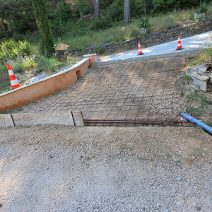 Photo de galerie - Préparation de dalle béton 