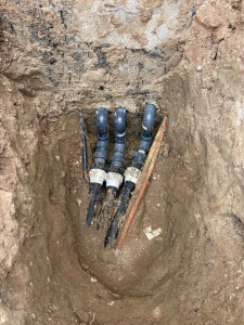 Photo de galerie - Reparation sur systeme de filtration suite a affaissement de terrain