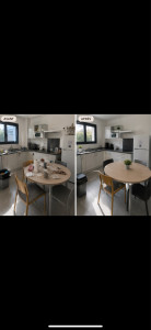 Photo de galerie - Avant après, cuisine