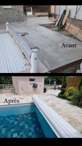 Photo de galerie - Pose travertin