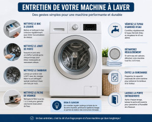 Photo de galerie - Un bon entretien, c'est la clé  d'un linge propre et d'une machine qui dure longtemps. 


